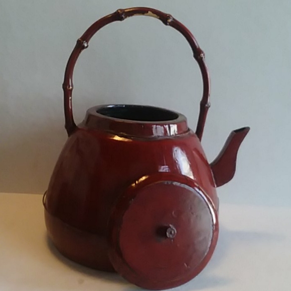 Large Red Reproduction Vintage Chinese Teapot - Picture 10 of 10